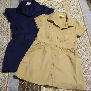 2 school uniform dresses